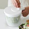 Reborn. J Compact Multipurpose Vegetable Dehydrator with Handle, 2.5L / Semi-automatic Salad Spinner, Mixing Bowl, and Dish Set