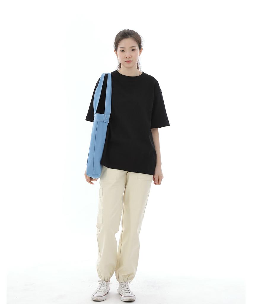 Seinteukeulu Straight Two-Layer Cargo Jogger Pants St2-309Cj Cream