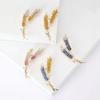 Fashionable And Exquisite Wheat Ear Brooch, Women'S Coat And Suit Accessories, Stylish Chest Flower Buckle Pin