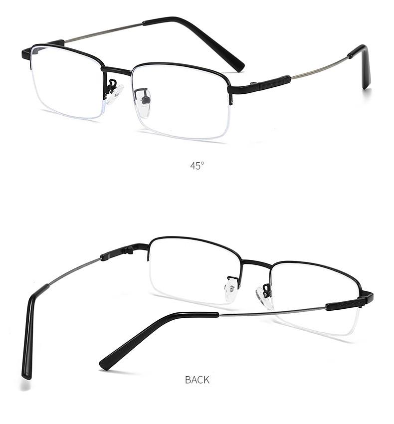 Ultra-Light Titanium & Super Elastic Progressive Multifocal Anti-Blue Light Reading Glasses for Seniors