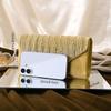 Women Envelope Evening Bag Glitter Ladies Chain Shoulder Bags Shiny Silver Long Purse Female Wedding Party Clutches Mini Handbag