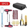 Car & Motorcycle Vacuum Tire Repair Kit with Rubber Strips & Quick Glue