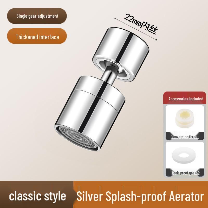 

Universal Splash-Proof Rotatable Shower Head & Faucet Connector for Kitchen Sink