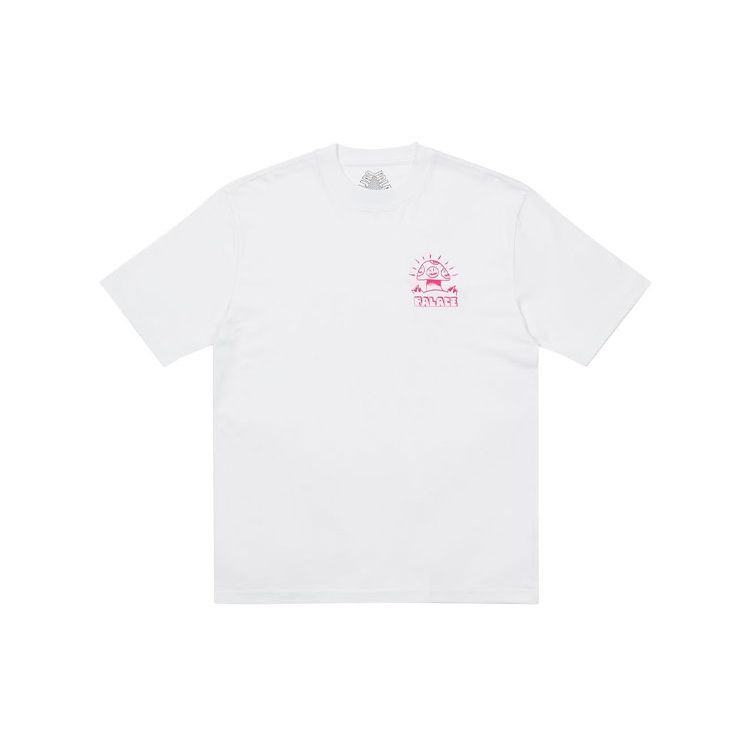 Palace X Lotties Co-Branded Dragon Print Graphic Short Sleeve T-Shirt Unisex Tops White P20TS060