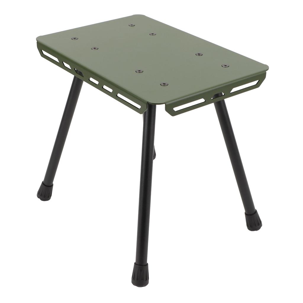 Portable Folding Stool Lightweight Aluminum Oxford Fabric Seat Cushion 330.7lbs Load Bearing Fishing Camping Chair for Hiking