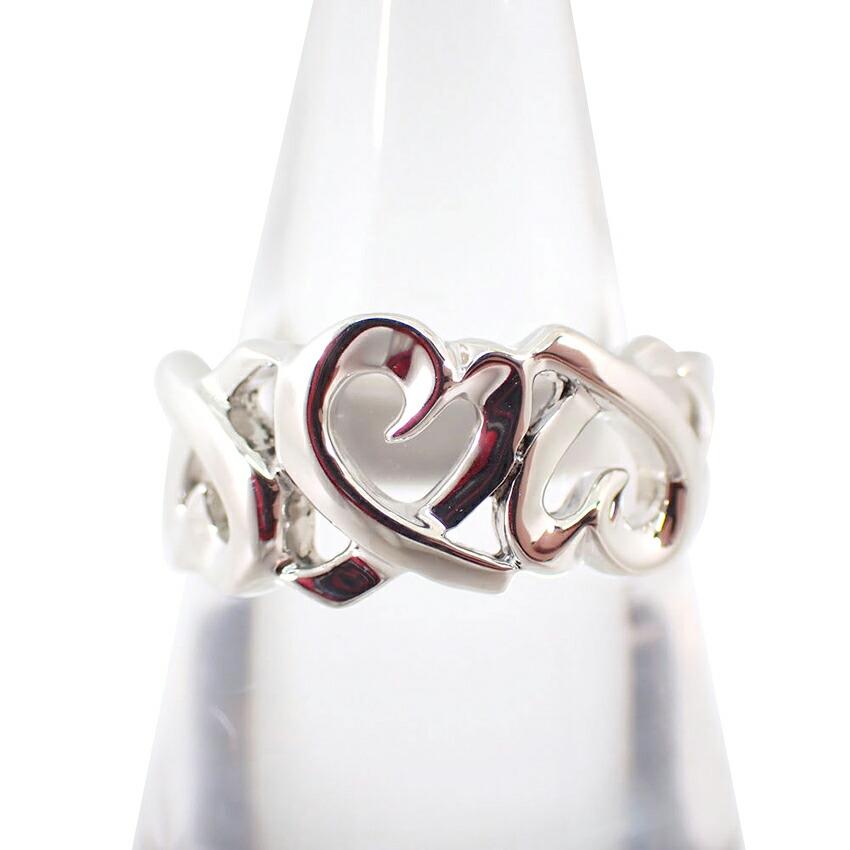 

[Used] TIFFANY/Tiffany 925 Triple Loving Heart Ring No. 12.5 [g370-43]