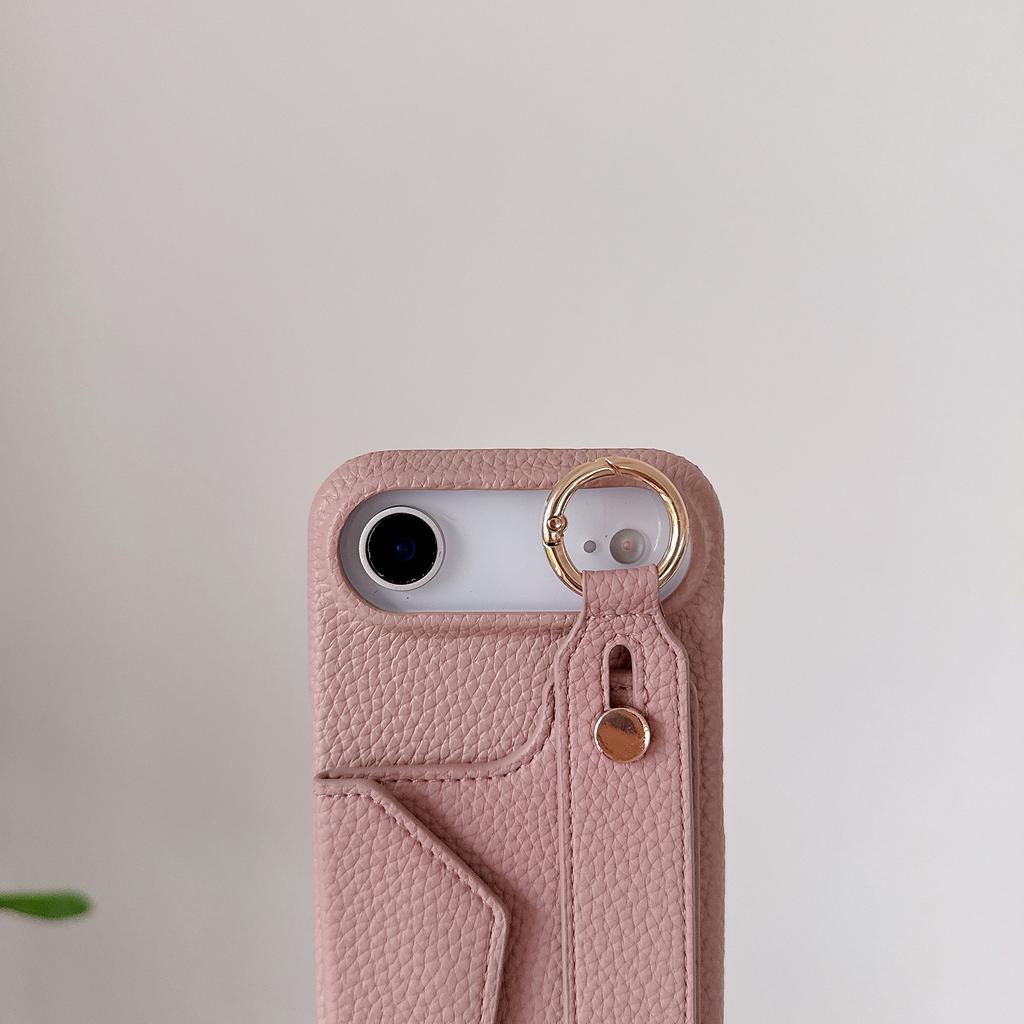Wrist Strap Crossbody Ring Holder Cards Solt Magnetic Wallet Leather Case For iPhone 17 Pro Max 16 Plus 15 14 Long Lanyard Cover