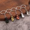 Creative Boxing Gloves Keychain Metal 3D Fighting Gloves Pendant Trendy Car Bag Accessories Keyring For Men Competition Gifts