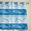 Dolphin Wave Summer Heavy Fabric Clackout Curtains Modern Living Area Room Bedroom High Shading Drape New Design Style Blue Theme Window Drape
