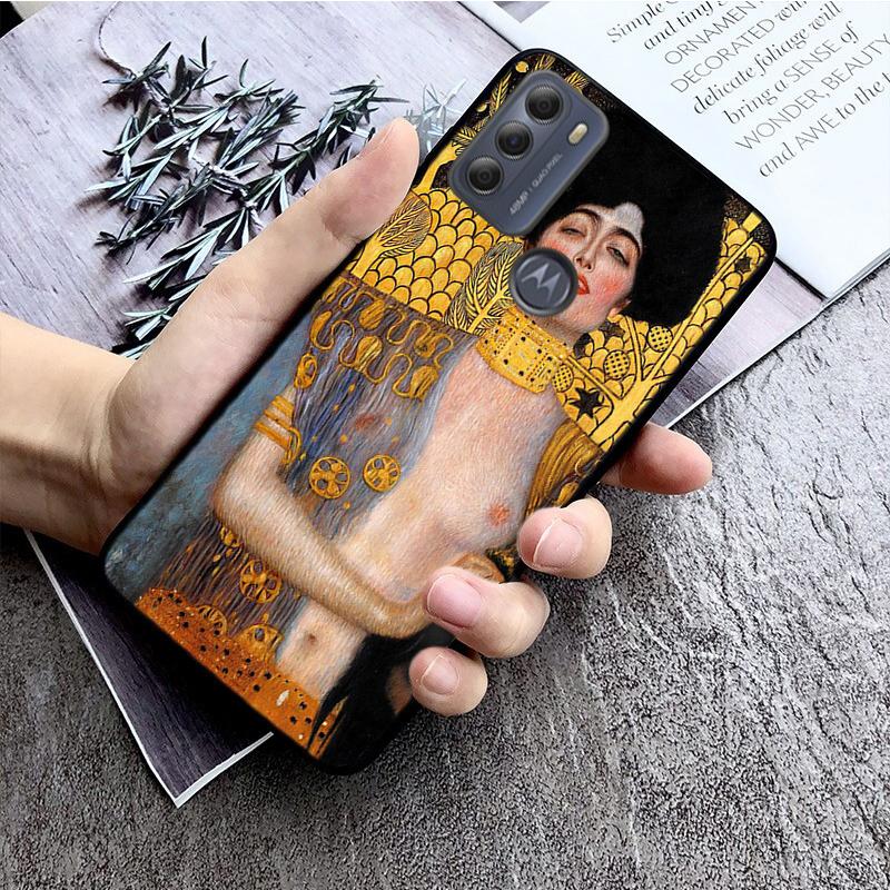 Gustav Klimt Tears Phone Case for Motorola E7 Plus E32 E20 E40 Edge 20 Lite G22 G52 G20 G30 G100 G60 G50 G10 G Pure G Stylus