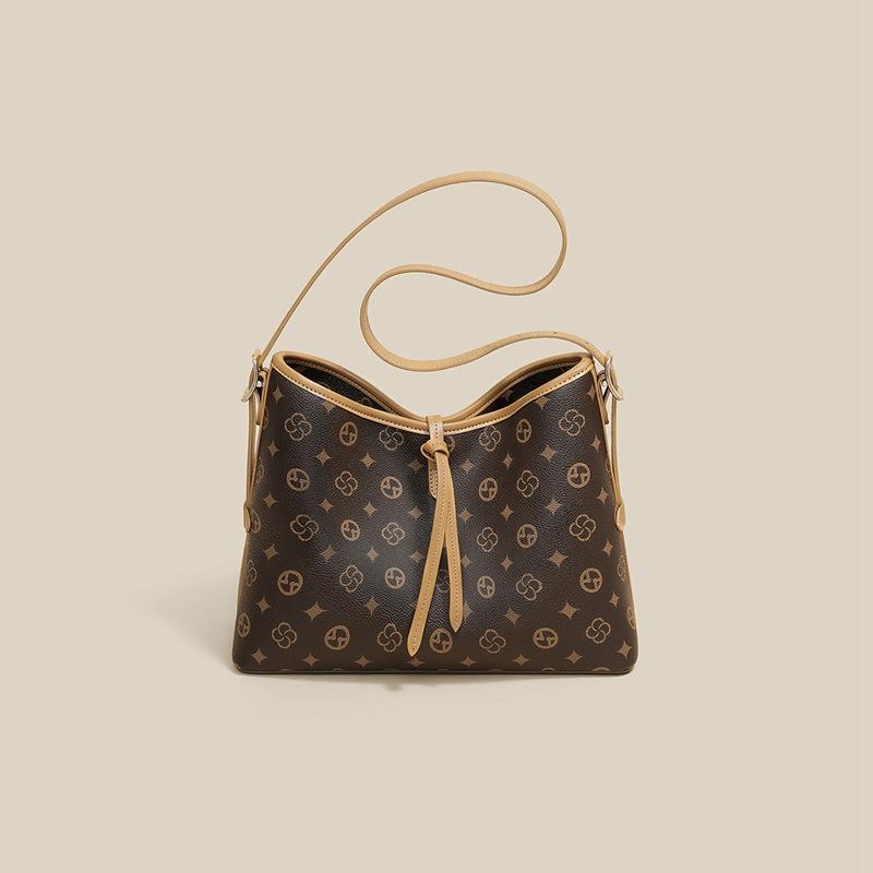 

Французская сумка-ниша для женщин, женская сумка с текстурой для пожилых людей, изящная маленькая квадратная сумка, легкая, роскошная, с принтом, на одно плечо, женская