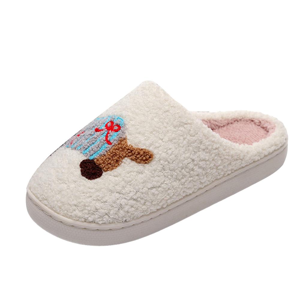 Womens Slippers With Hard Sole Home Slippers For Women Men Soft Plush Fuzzy Winter Holiday Slippers Slippers Chanclas De Mujer