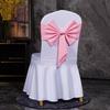 10PCS Thicken Spandex Chair Cover Band Ribbons Chair Tie Backs for Party Banquet Decor Wedding Decoration Knot Chair Bow Sashes