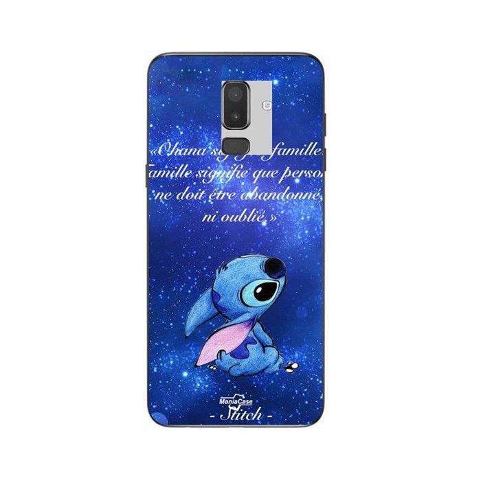 Coque de téléphone - MANIACASE - Samsung Galaxy J8 2018 - Silicone TPU - Motif Stitch - Souple