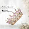 Queen Crown Rhinestone Wedding Crowns and Tiaras for Princess Party Hair Accessories Crown Cake Decorations