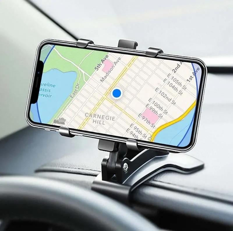 Universal 360 Degree Rotation Car Dashboard Smartphone Bracket Car Clip Mount Dashboard Gps Mobile Car Holder Phone Stand