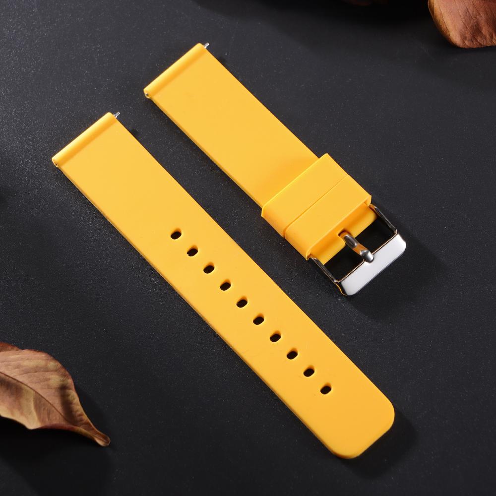 Silicone Watch Band 12mm 14mm 15mm 16mm 18mm 20mm 21mm 22mm 24mm Universal Bracelet Quick Release for Men Women Waterproof Strap