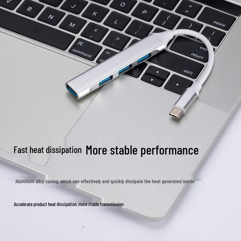 Customized Type-C USB Hub: 4-in-1 Docking Station 3.0 Expansion Splitter