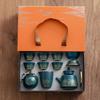 OIMG Ceramic Kung Fu Tea Set Gift Box