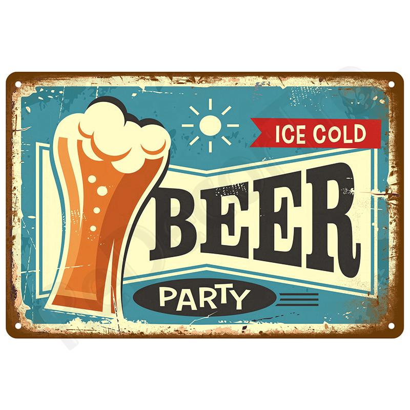 Art Mural Rétro Plaque en Étain Intérieur Extérieur Esthétique Pièce Vintage Articles Décoration Maison Décoration Luxe Métal Plaque Affiche Plaques Bar