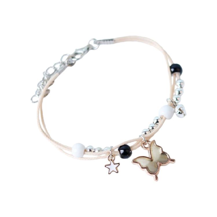 Butterfly Designs Bracelet Adjustable Handchain for Women Girls Stylish Jewelry Accessory for Friend Family