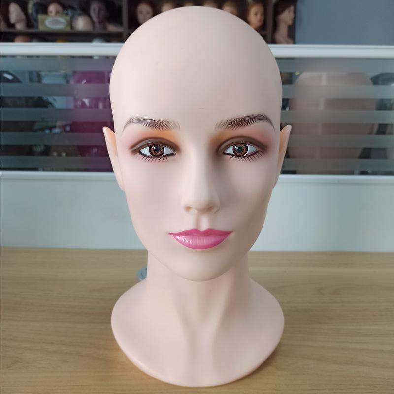 Female Mannequin Head for Wig, Makeup, and Hat Display