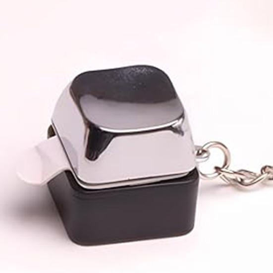 1/2 st Elektrisk Stöt Knapp Nyckelring Bärbar Ofarlig Stöt Tangentbord Leksak Nyckelring Hängande Dekoration Practical Joke Rekvisita Gag Present