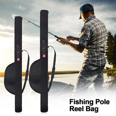 New Portable Fishing Rod Bag With Shoulder Strap Folding Fishing Rod Case  Fishing Pole Reel Bag Fishing Organizer