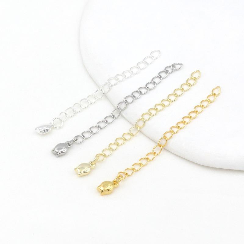 K Bag Gold Color Retention Tail Chain Extension Chain Homemade Bracelet Necklace DIY Handmade Accessories Handmade Jewelry Material D