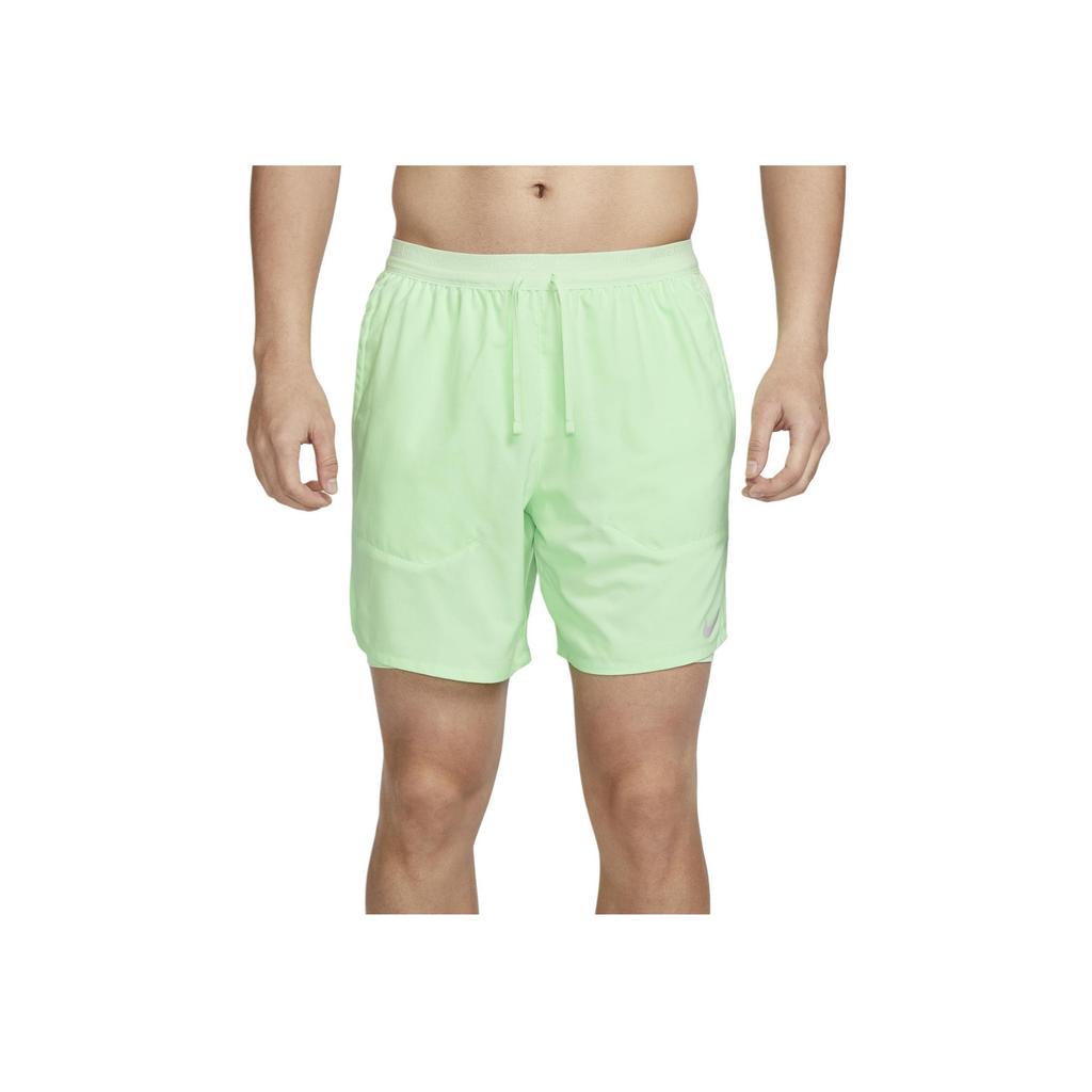 Nike Dri-Fit Jednobarevné Středně Vysoké Dva v Jednom Běžecké Ležérní Šortky Pánské Šortky Zelené DM4760-376