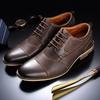 Fashion 2025 Spring New Men's Business Dress Shoes Genuine Leather England Fashion Casual Oxfords Shoes Classic Three Colors Size 7.5-13