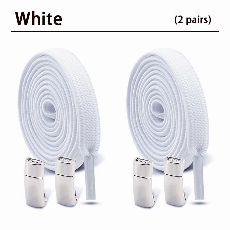 Magnetic Shoe Laces Without Ties Flat Elastic Laces Sneakers Boots No Tie Shoelace Rubber Bands for Shoes Accessories 2Pair