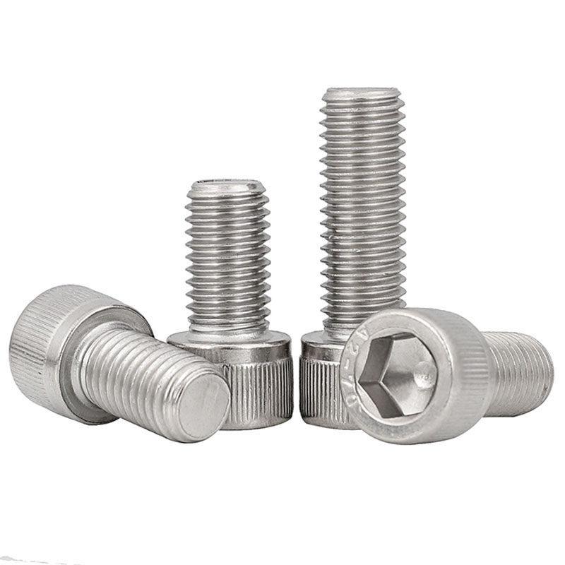 Knurled Hex Socket Head Screw, 304 Stainless Steel, Sizes M5-M20