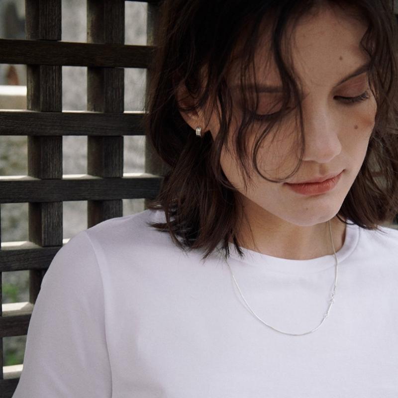 Verte 925 Silver Fort Earring  Silver    deux.Silver.183