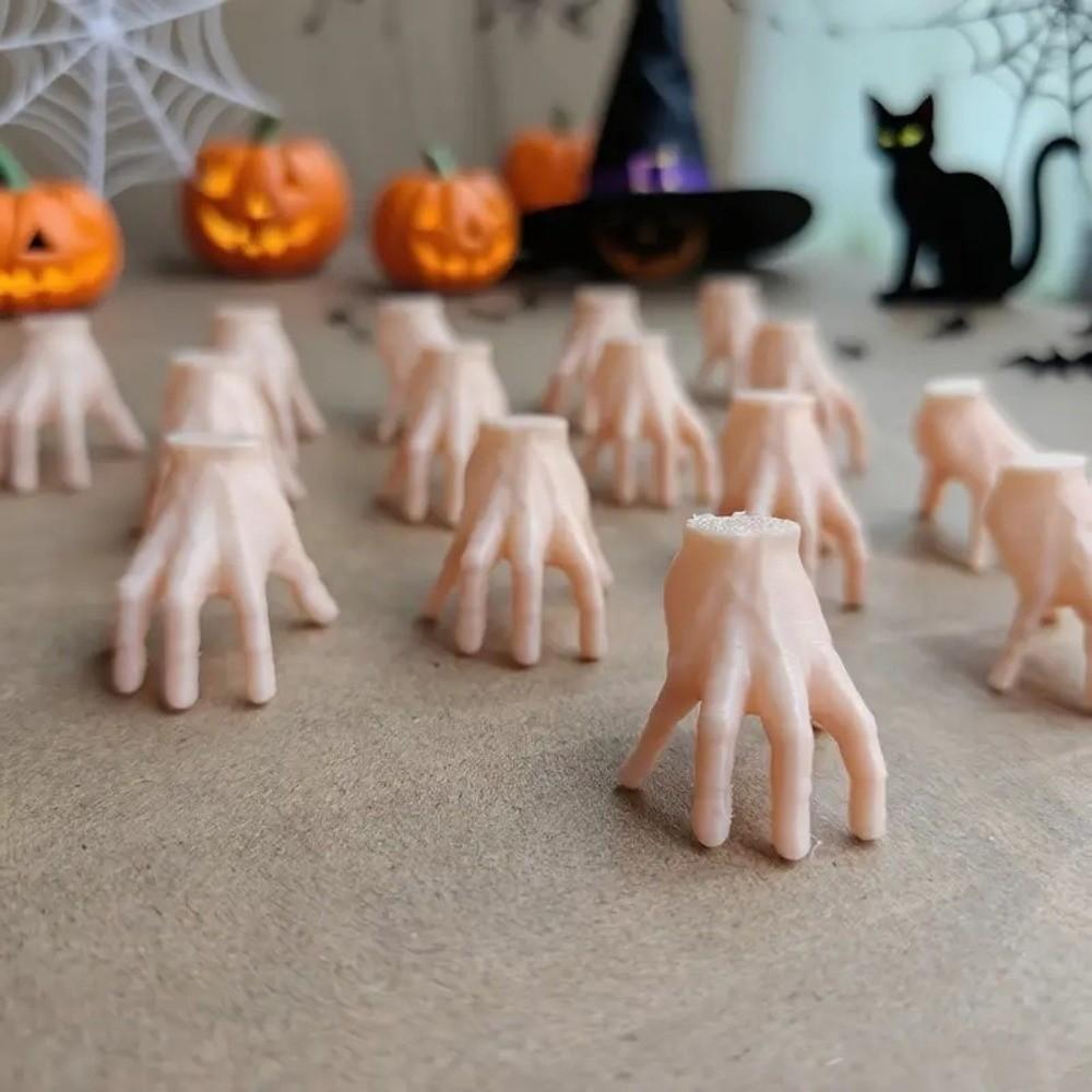 8/15pcs Plastic Halloween Horror Hands Realistic Design Terror Decoration Skeleton Hand Decor Halloween Scary Props