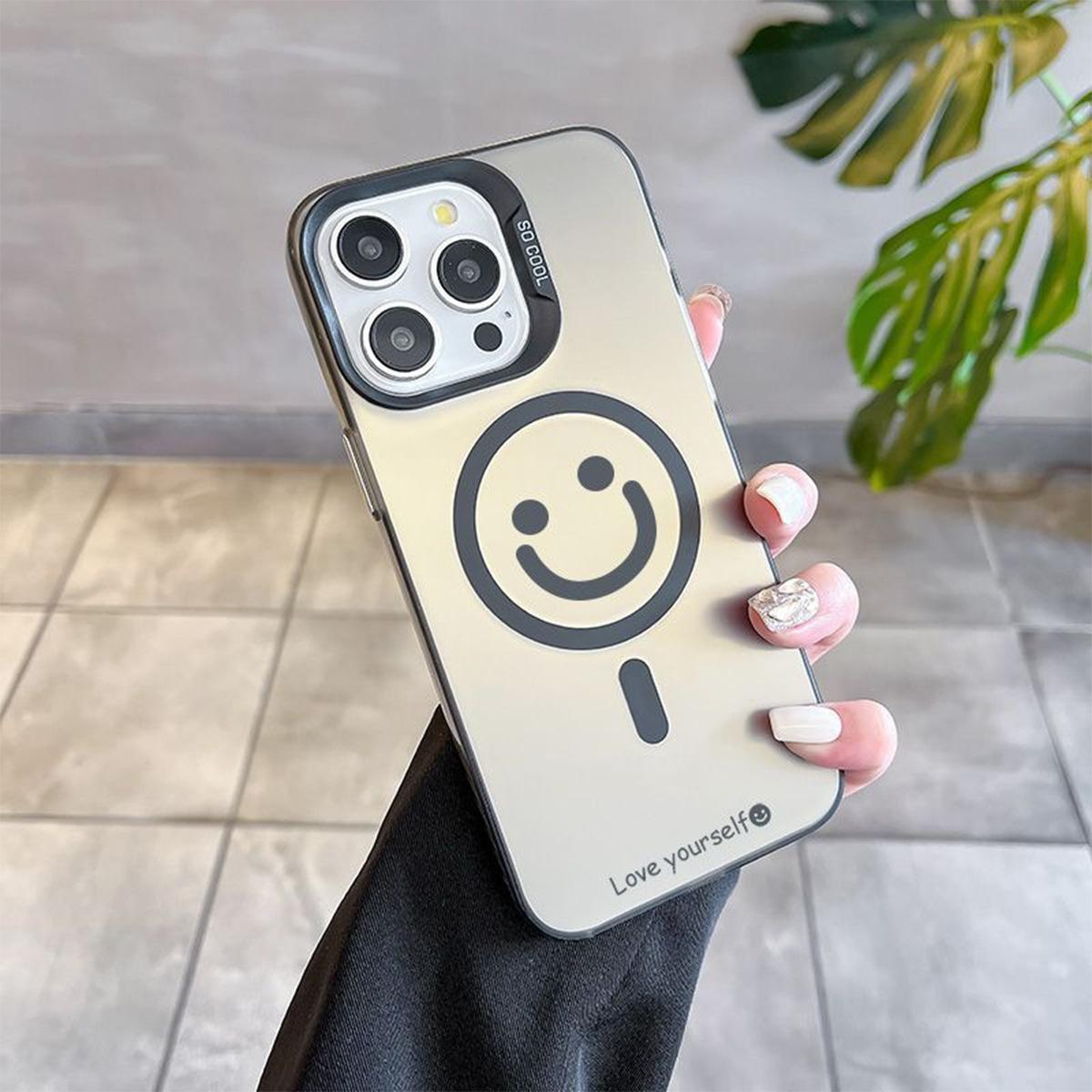 

For IPhone15 for Apple Magnetic Phone Case Color Silver IMD Magnetic Phone Case New Non Yellowing and Simple Design For iPhone 17PROMAX