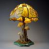 Mushroom Table Lamp Colored Mushroom Shape Night Light Resin Bedside Lamp Desk Reading Lamp for Kids Room Living Room