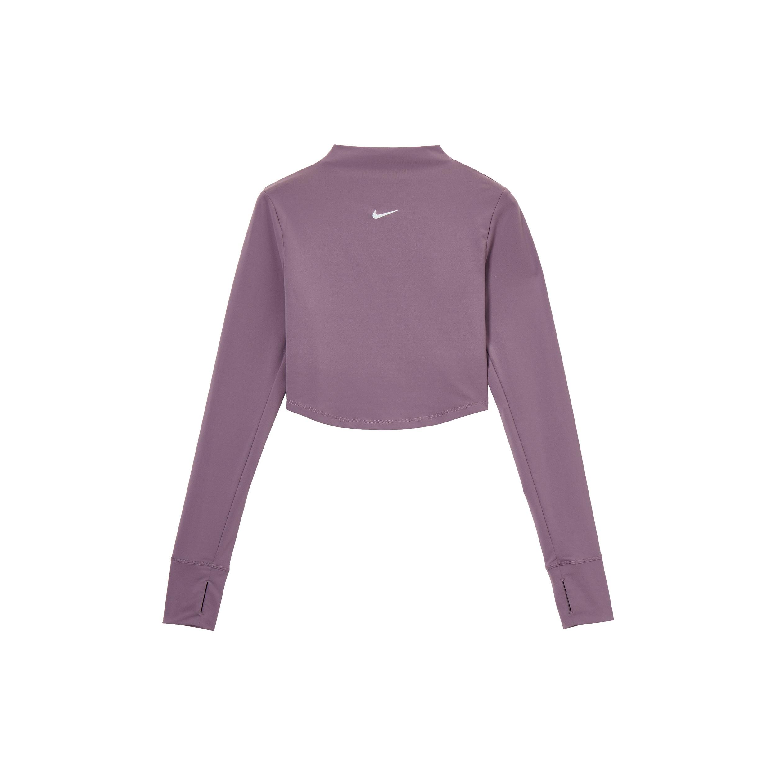 (WMNS) Nike Dri-FIT One Luxe Long-Sleeve Cropped Top Violet Dust Women s FB5277-536 XXS