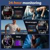 1000 mAh Smart Watch 1.7 Inch Screen Bluetooth Call Voice Assistant Watch Sports Fitness IP68 Waterproof Smartwatch For Men