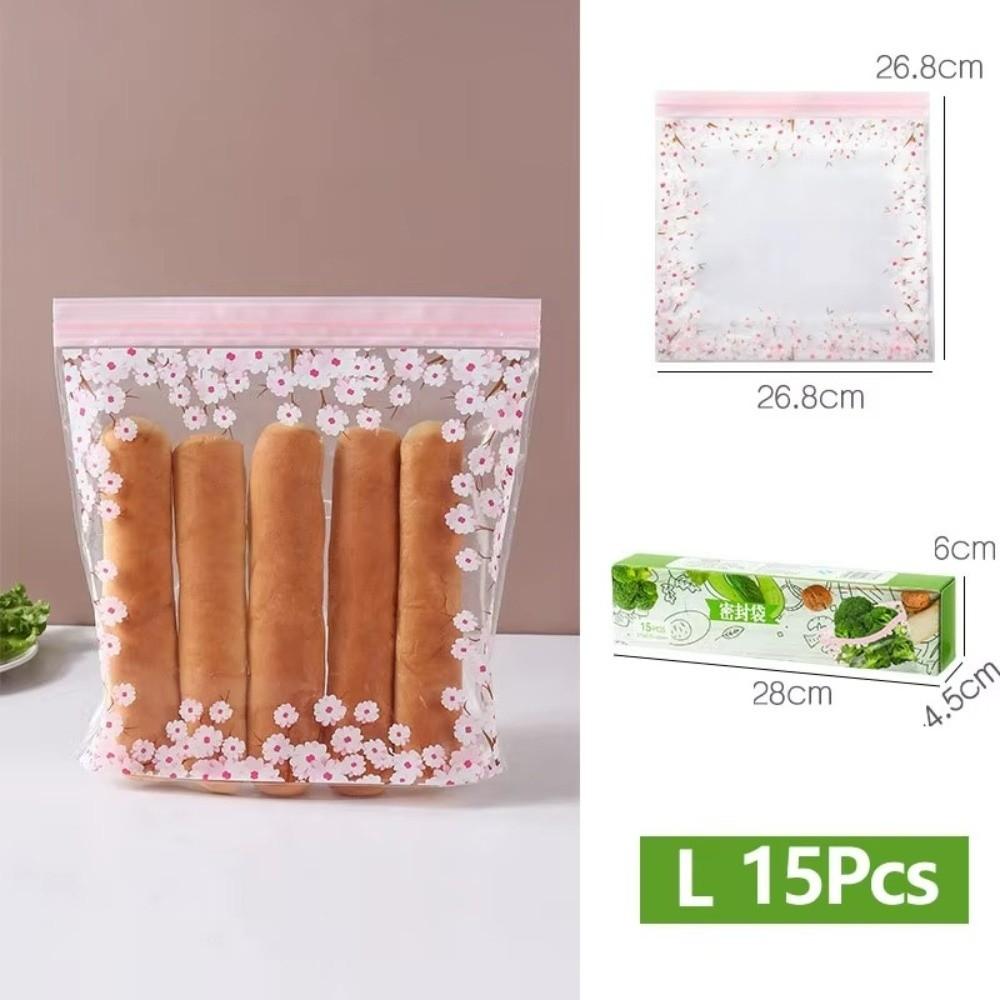 Self-Sealing Design Sealed Storage Bag Food Grade Thickened Plastic Bag  For Refrigerator