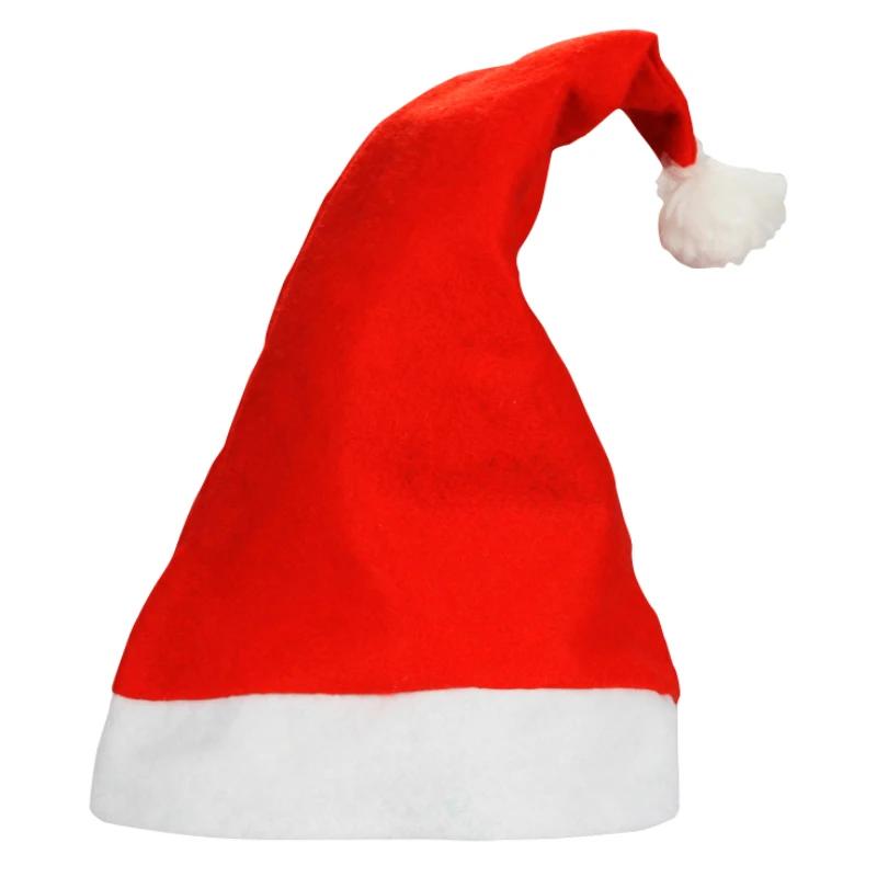 Vánoční čepice Plyšová Měkká Ultra Silná Teplá Čepice Santa Clause Silná Ultra Měkká Plyšová Čepice Santa Clause Festivalová Čepice Bavlna Samet