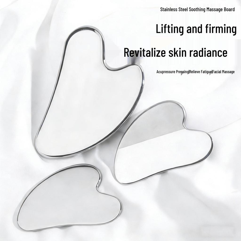 Stainless Steel Facial Beauty Massage and Eye Scraper for Full-Body Relaxation and Meridian Dredging