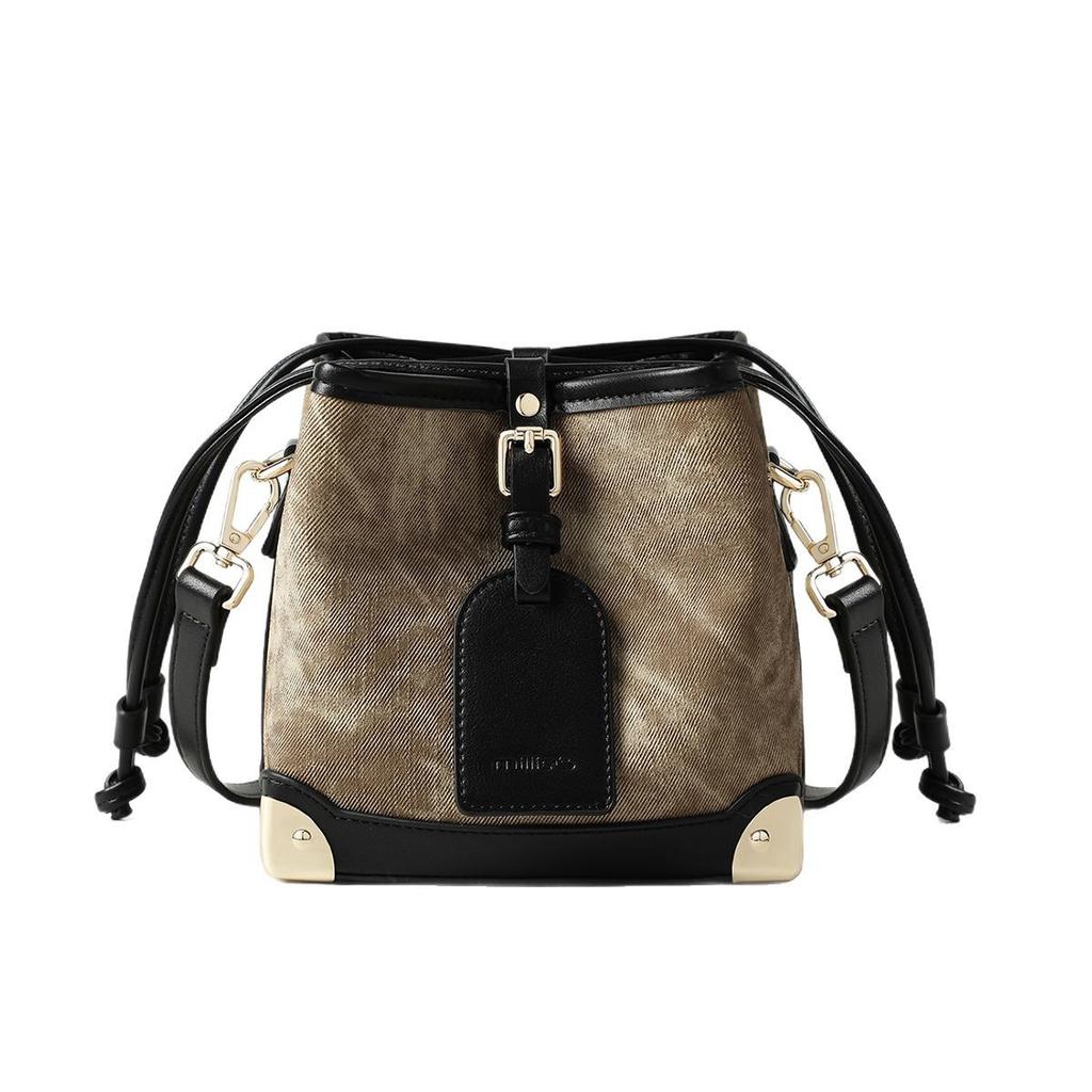 Bags for Women In Spring and Summer New Style Oil Painting Exhibition Hall Bucket Bag High-end Style One-shoulder Crossbody Bag