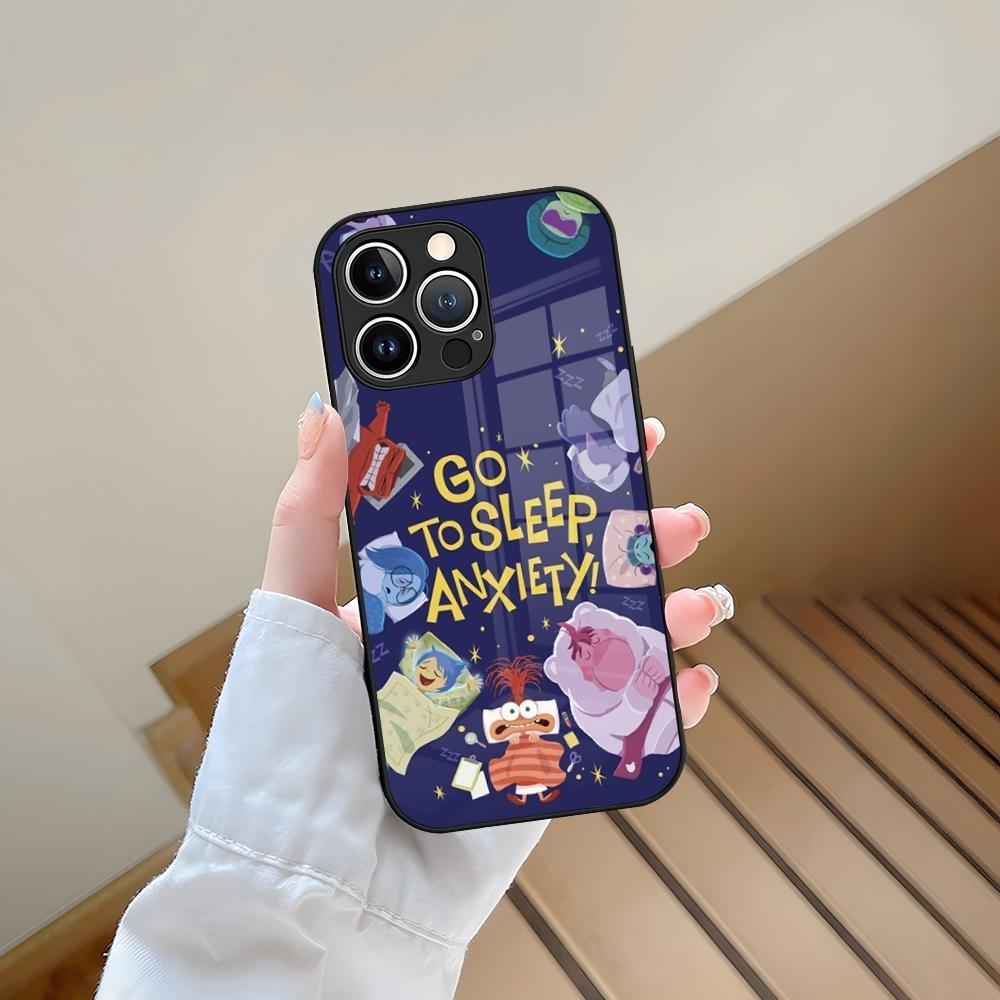 Inside Out Phone Case Tempered Glass For IPhone 13 17 15 16 14 12 11 Pro Max Plus Mini XR XS SE2020 Coque