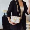 New Niche Design Xiaoxiang Embroidery Thread Chain Small Square Bag Versatile Single Shoulder Crossbody Women's Bag