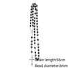 New Fashion Handmade Round Glass Bead Catholic Rosary Quality Bead Cross Necklace Beads Cross Religious Pendants Necklace