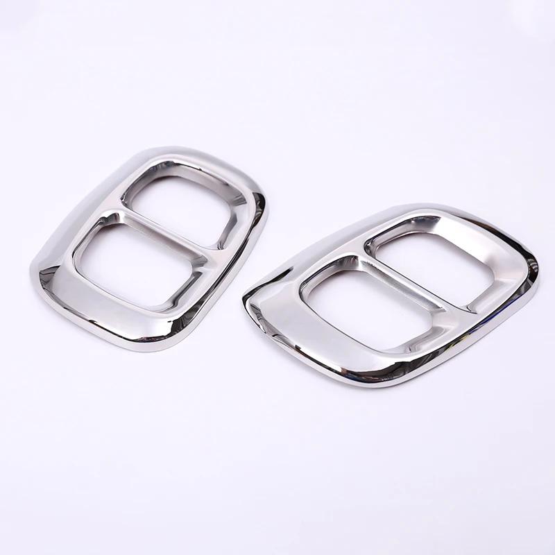 

For Benz GLA GLB Class gla200 220 260 2015-2019 Stainless Steel Rear Bumper Dual Exhaust Pipe Trim Exhause Cover Car Accessories