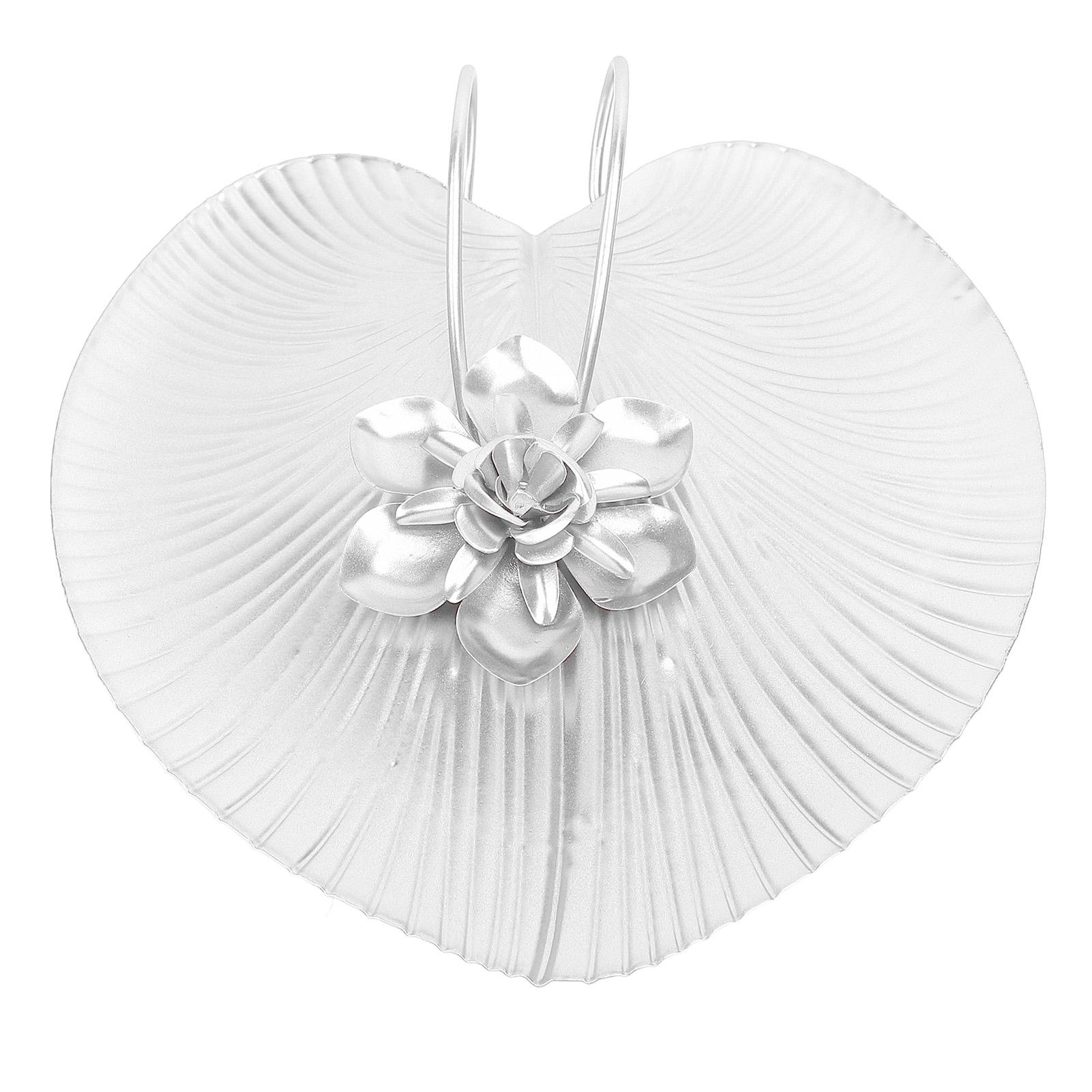 

Салфетница для стола, железная листовидная современная декоративная плоская салфетница с утяжеленной ручкой для Silver