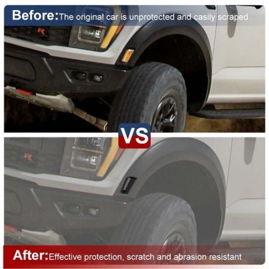 Copertura Luci Segnalazione Sopracciglio Ruota Nero Affumicato Accessori Per Ford F150 Raptor21+