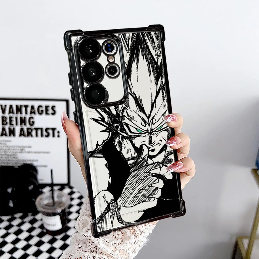 Soft Cover Case for Samsung Galaxy S21 Plus S22 Ultra S23 S20 FE S24 S25 Edge Dragon Ball Goku Vegeta
